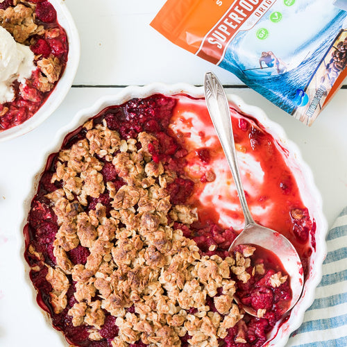 Laird Easy Plant-Based Raspberry Crumble