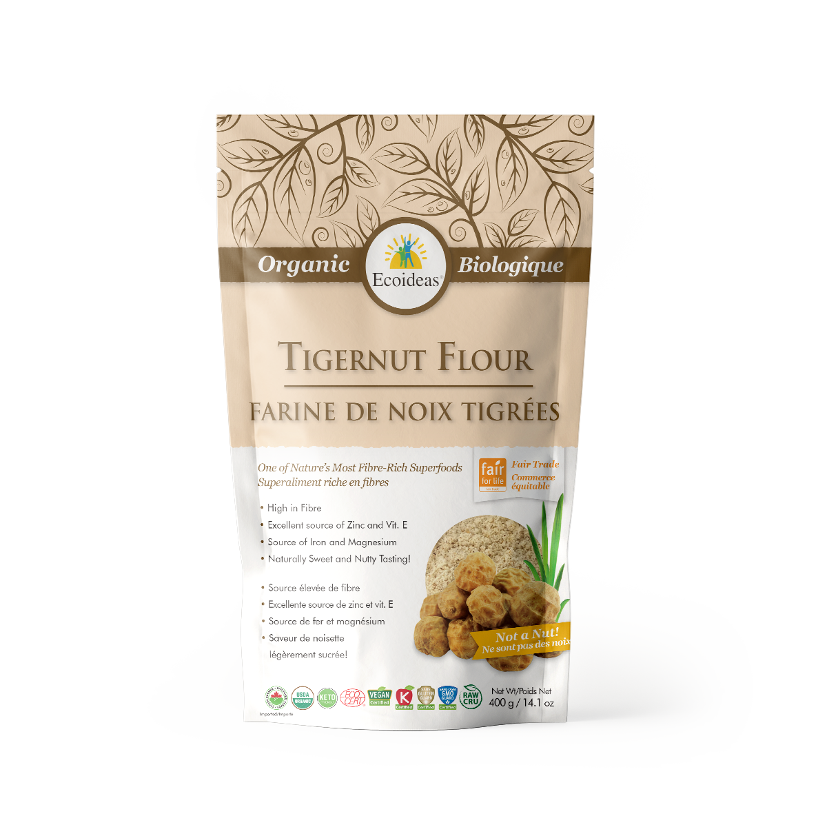 Organic Fair Trade Tigernuts-Flour - (400g)