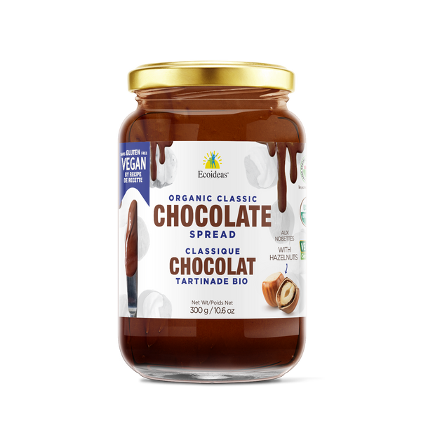 Organic Fair Trade Vegan Chocolate Hazelnut Spread - (300g)