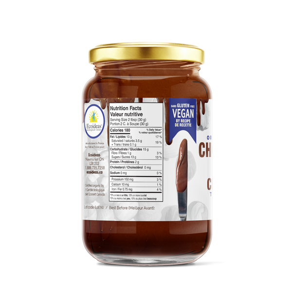 Organic Fair Trade Vegan Chocolate Hazelnut Spread - (300g)