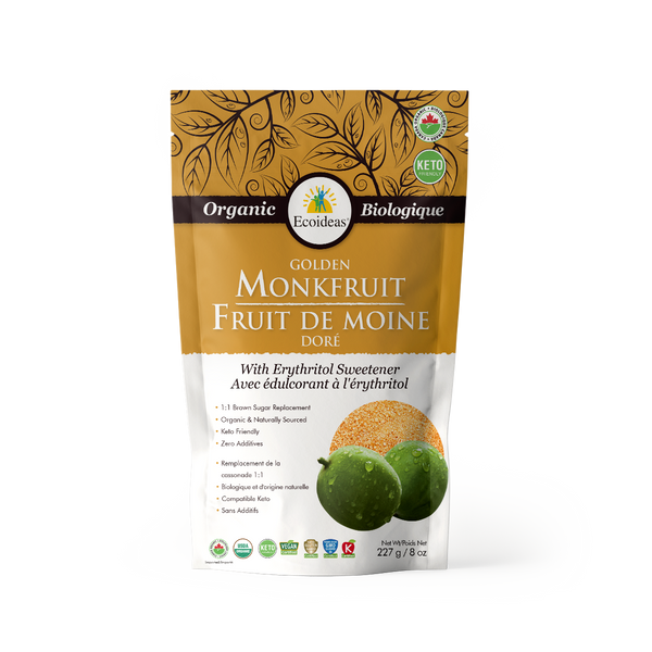 Organic Monkfruit with Erythritol - Golden - (227g)