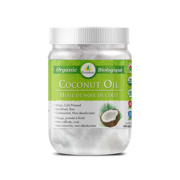 Ecoideas® Organic Coconut Oil - (15oz 444 ml)