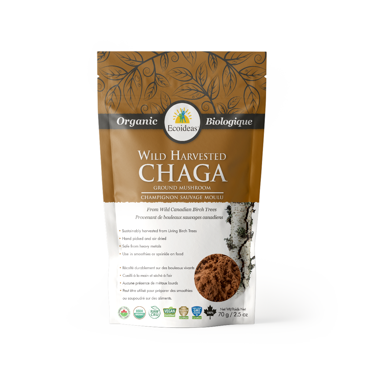 Organic Chaga Ground  - (70g)