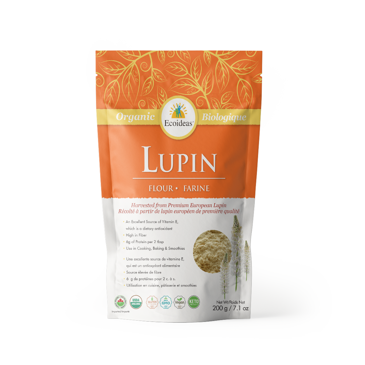 Organic Lupin Flour  - (200g)