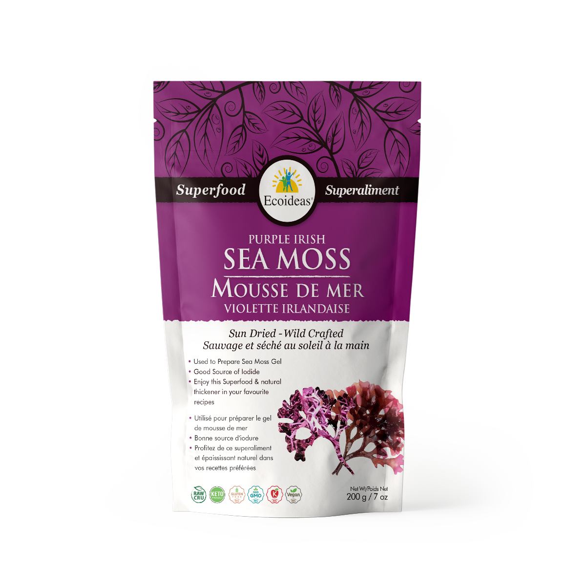 Organic Purple Irish Sea Moss - (57g)