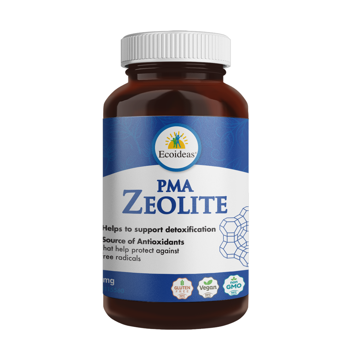 Ecoideas PMA Zeolite - (120 Vcaps)