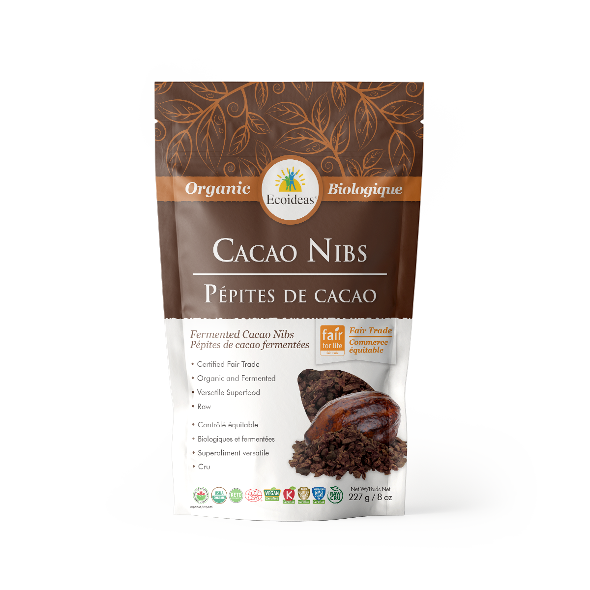 Organic Fair Trade Cacao Nibs - (227g)²