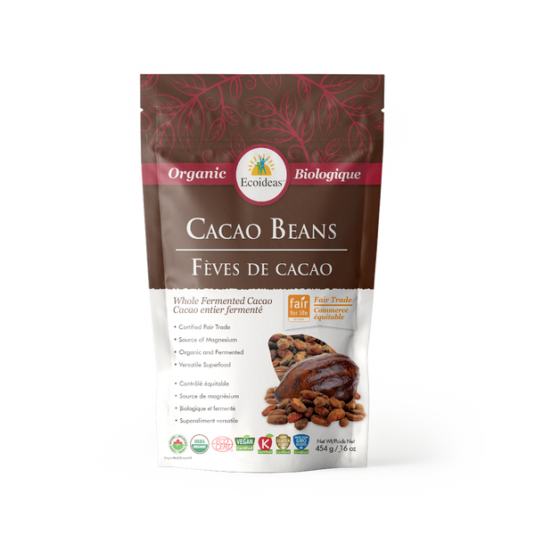 Organic Fair Trade Cacao Beans - (454g)²