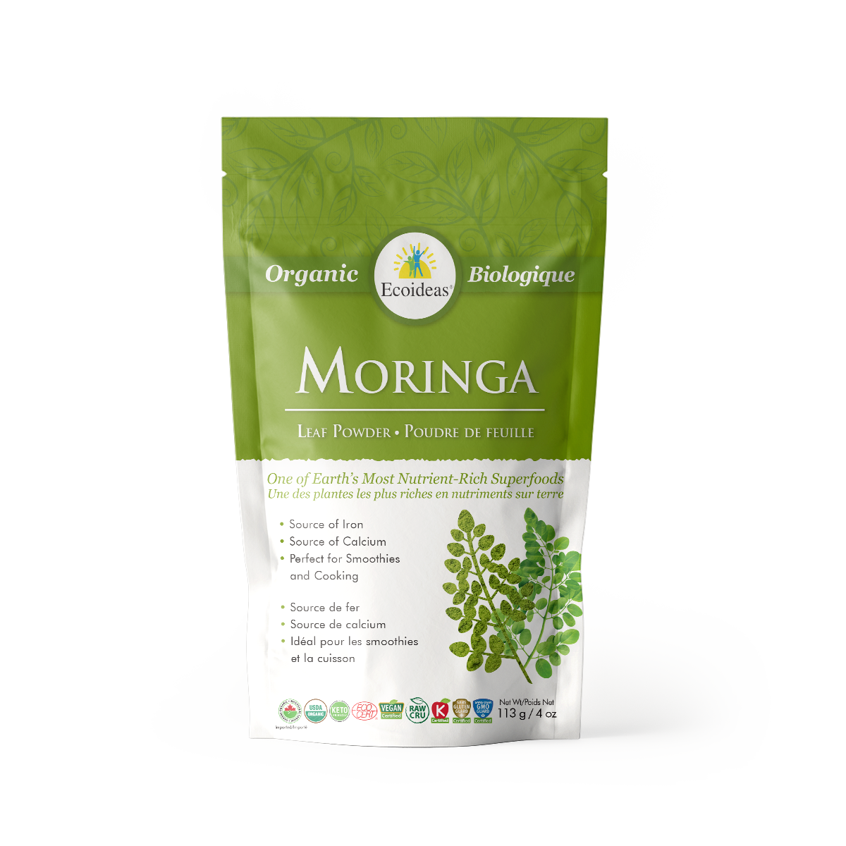 Organic  Moringa Powder - (113g)