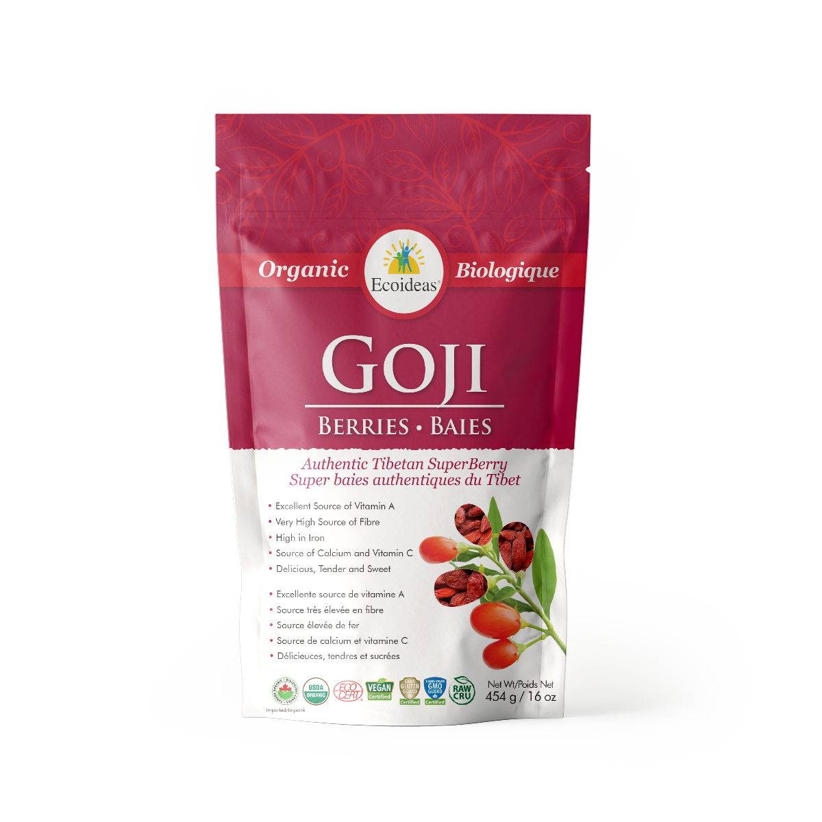 Organic Tibetan Goji Berries - (454g)