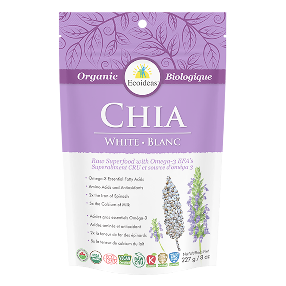 Organic White Chia Seeds - (227g)