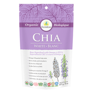 Organic White Chia Seeds - (227g)