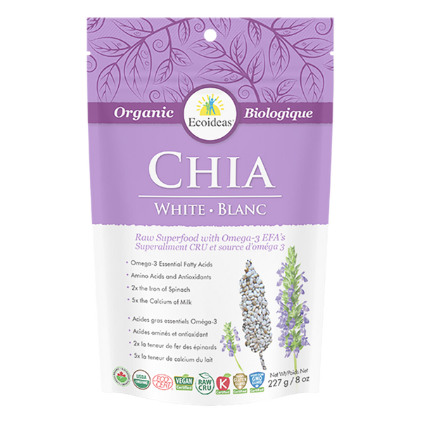 Organic White Chia Seeds - (227g)