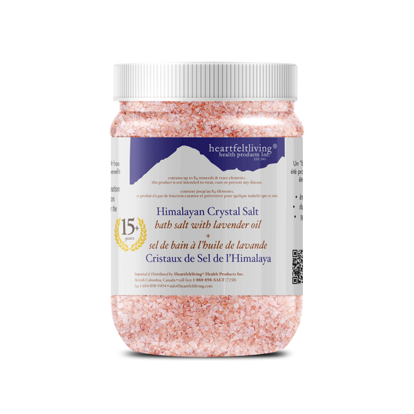 HeartFeltLiving Bath Salt with Lavender Oil - (1000g)